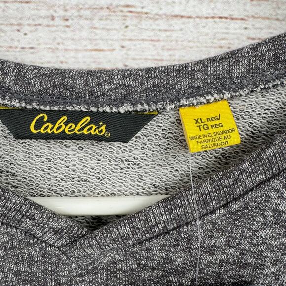 Cabela's Urban Fall Sweatshirt Mens XL Granite Heather Gray Tech NEW - Picture 8 of 12